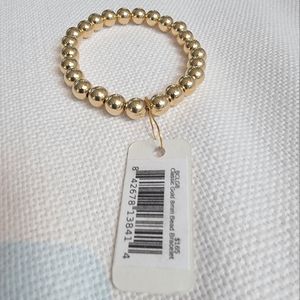 e newton -classic gold 8mm bead bracelet